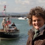 Susan Gandar with Shaldon passenger ferry